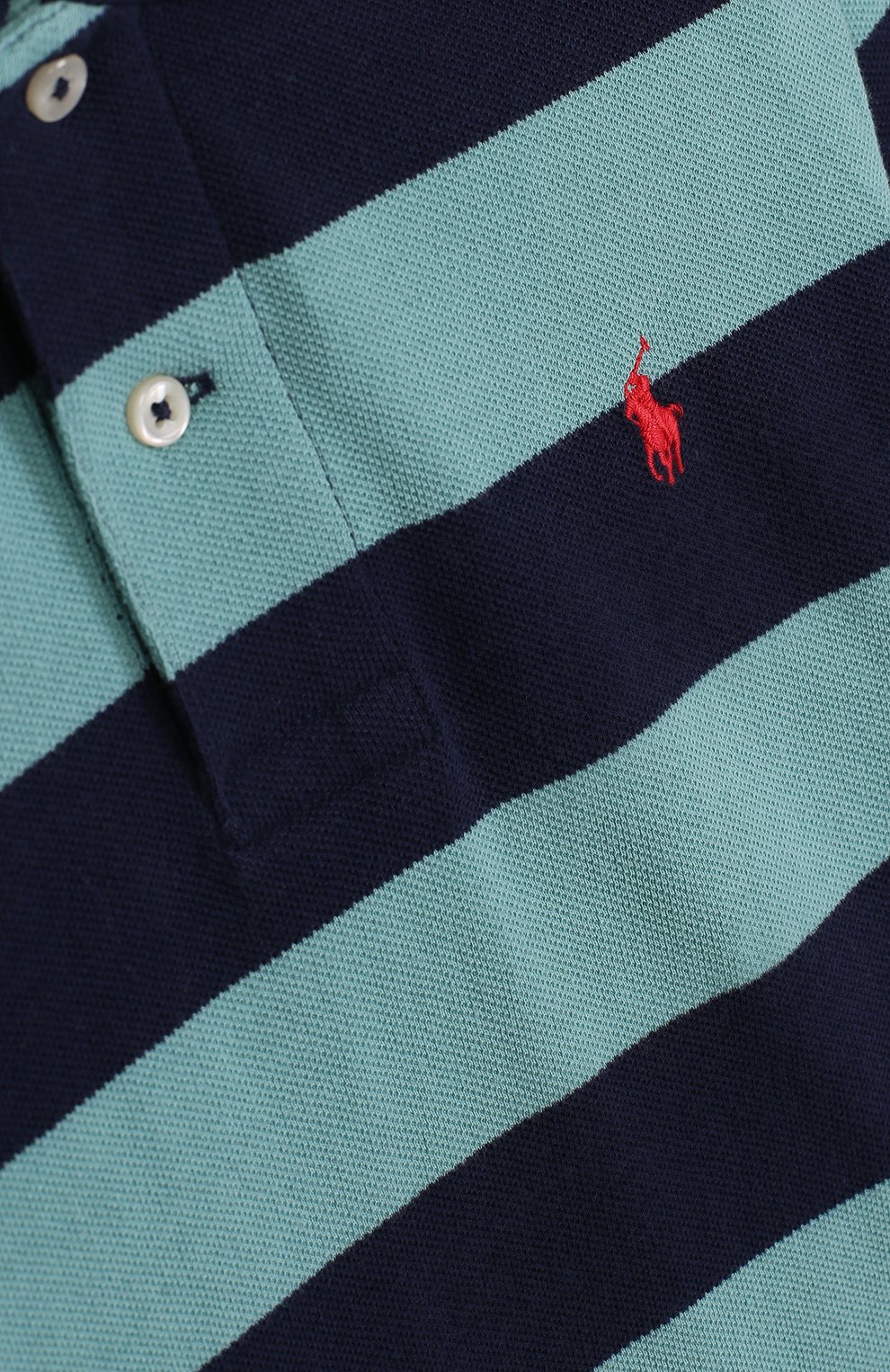 Хлопковое поло в полоску POLO RALPH LAUREN, арт. 323682616, фото 3