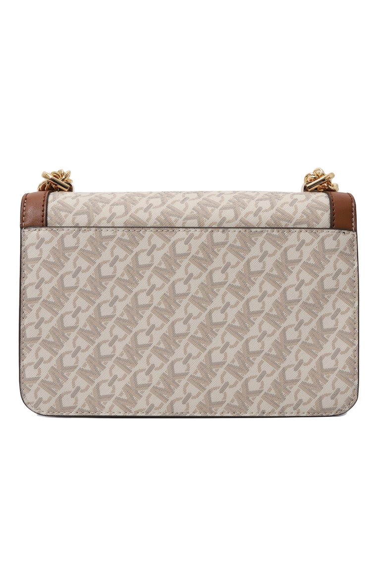 Женская сумка heather MICHAEL MICHAEL KORS кремового цвета, арт. 30R4G7HL3B | Фото 6 (Размер: small; Ремень/цепочка: На ремешке; Материал: Экокожа)