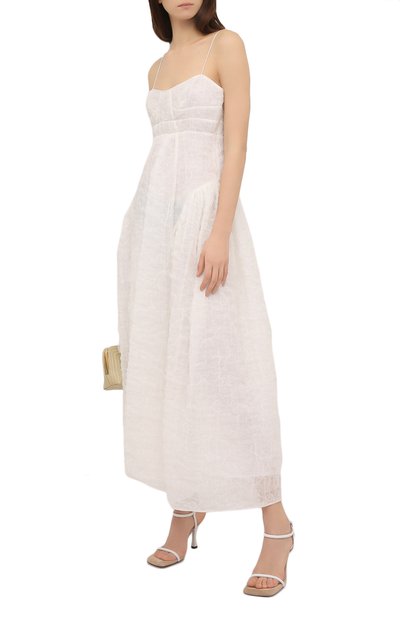 Платье CECILIE BAHNSEN белого цвета по цене 384500 руб., арт. SC21-0041, фото 2 Платье CECILIE BAHNSEN, арт. SC21-0041, фото 2