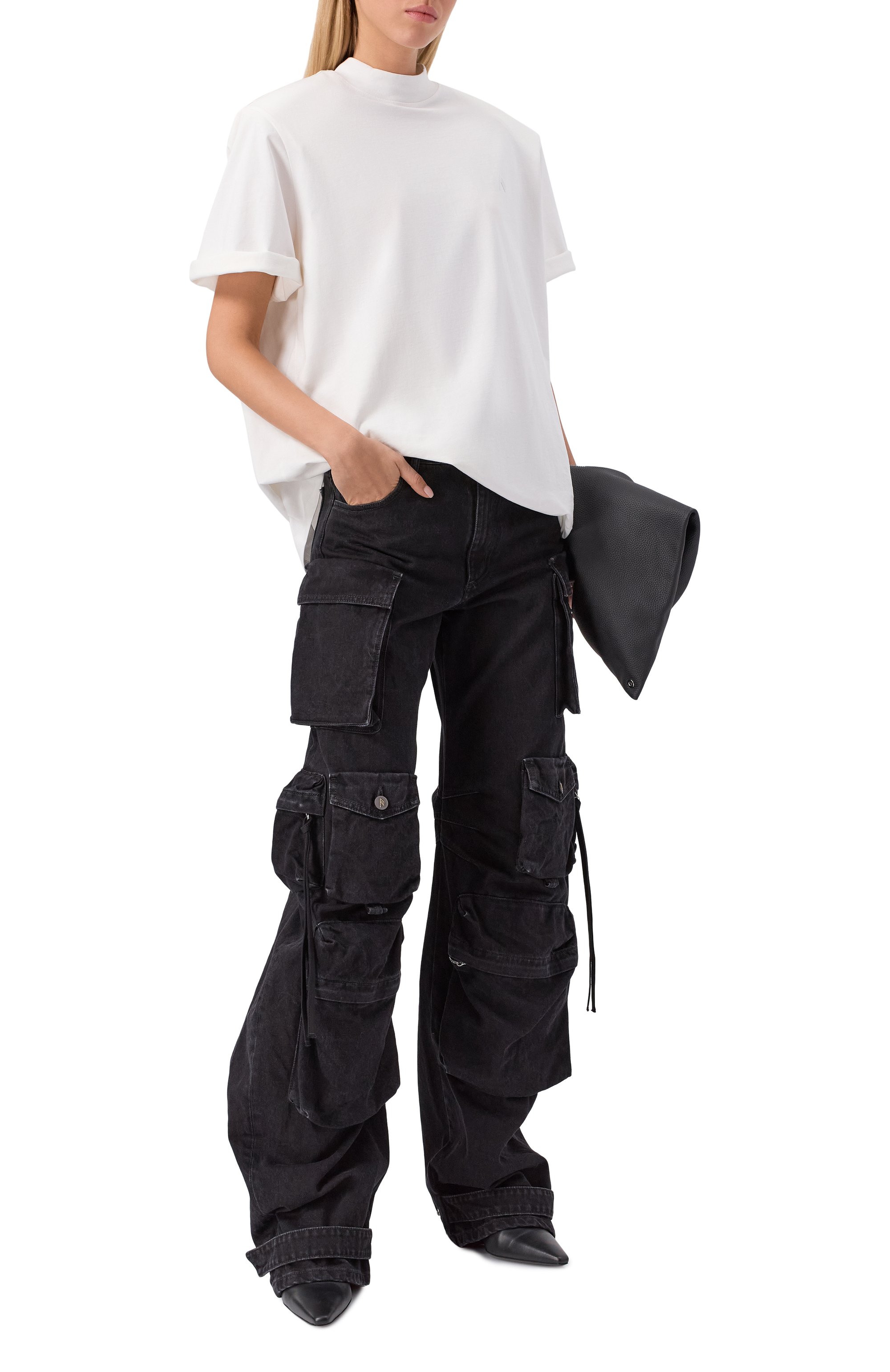 Хлопковая футболка THE ATTICO, арт. 251WCT00173/JJJ025AA, фото 2