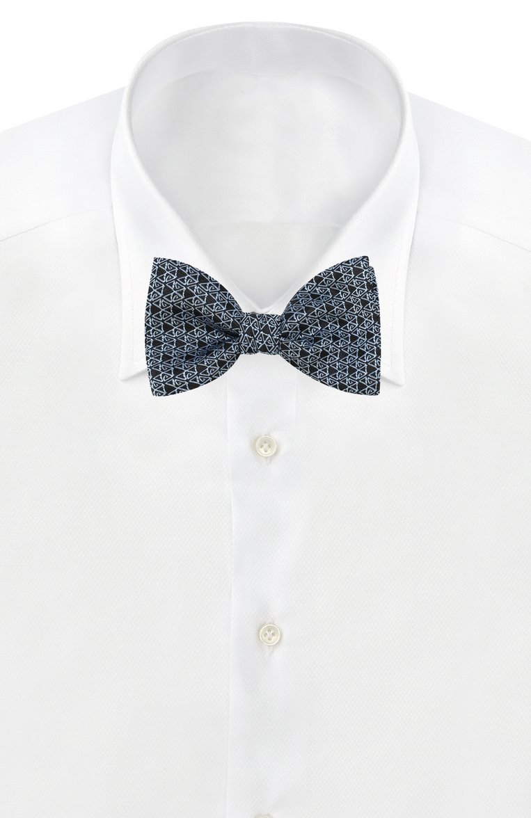 Мужской шелковый галстук-бабочка LANVIN черного цвета, арт. 2175/B0W TIE | Фото 2 (Материал: Текстиль, Шелк; Статус проверки: Проверена категория, Проверено; Нос: Не проставлено)