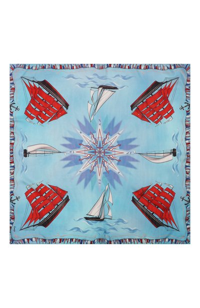 Шелковый платок алые паруса GOURJI, арт. T27RSAILS7R/1, фото 4