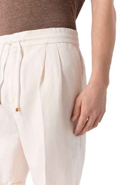 Шорты изо льна и хлопка BRUNELLO CUCINELLI, арт. MH255U0020, фото 5