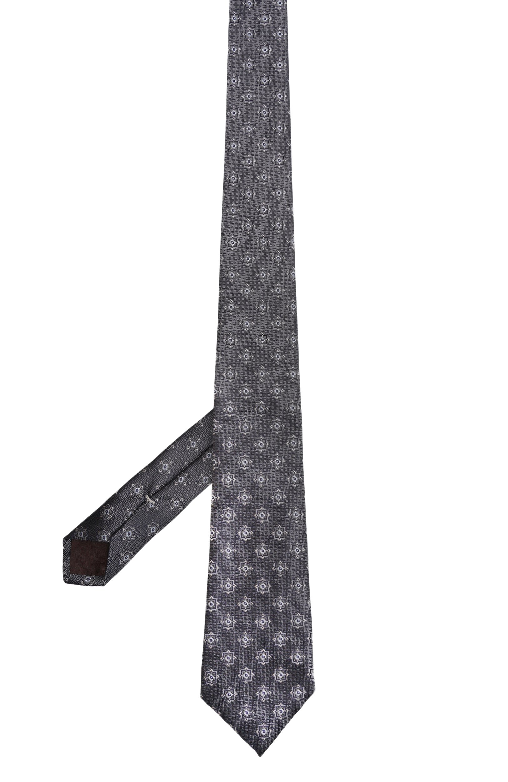 Шелковый галстук CANALI серого цвета по цене 21450 руб., арт. 18/HJ04720, фото 3 Шелковый галстук CANALI, арт. 18/HJ04720, фото 3