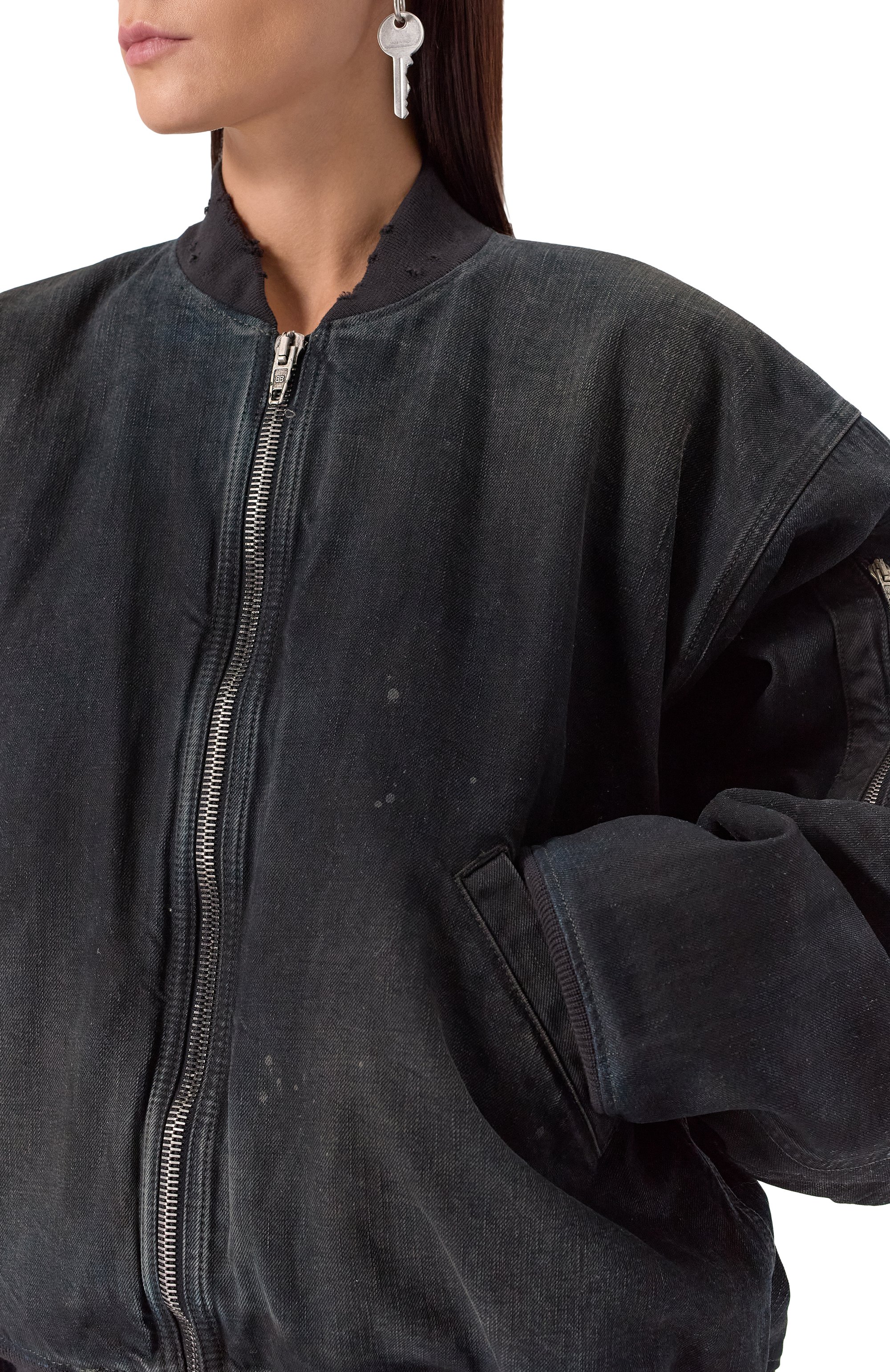 Джинсовый бомбер BALENCIAGA, арт. 809451/TRW65, фото 9