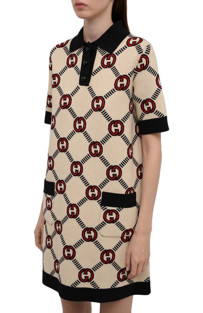 Двустороннее платье GUCCI черного цвета по цене 235500 руб., арт. 678311/XKB5S, фото 3 Двустороннее платье GUCCI, арт. 678311/XKB5S, фото 3