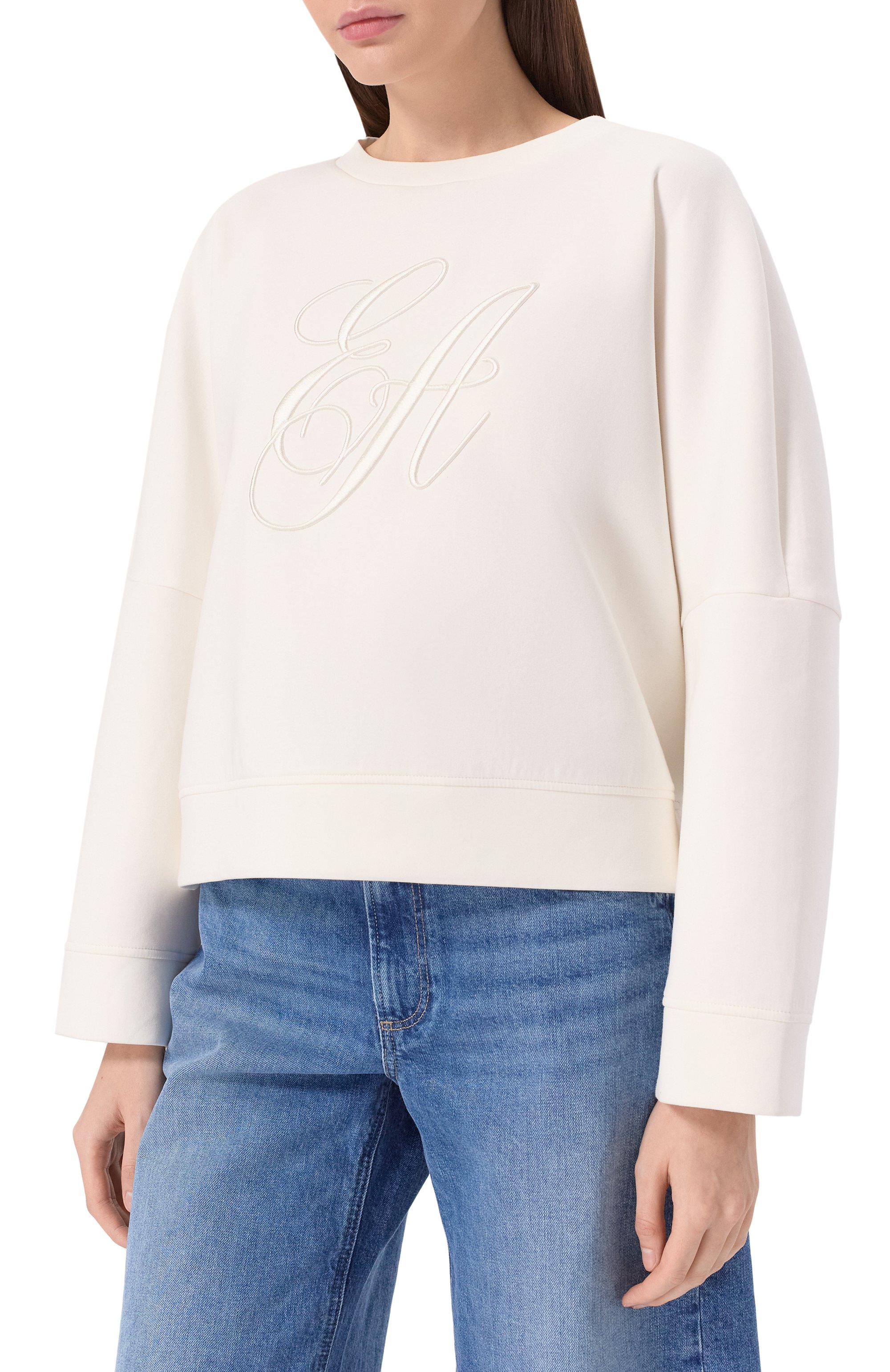 Хлопковый свитшот EMPORIO ARMANI, арт. EW000482/AF10002, фото 3