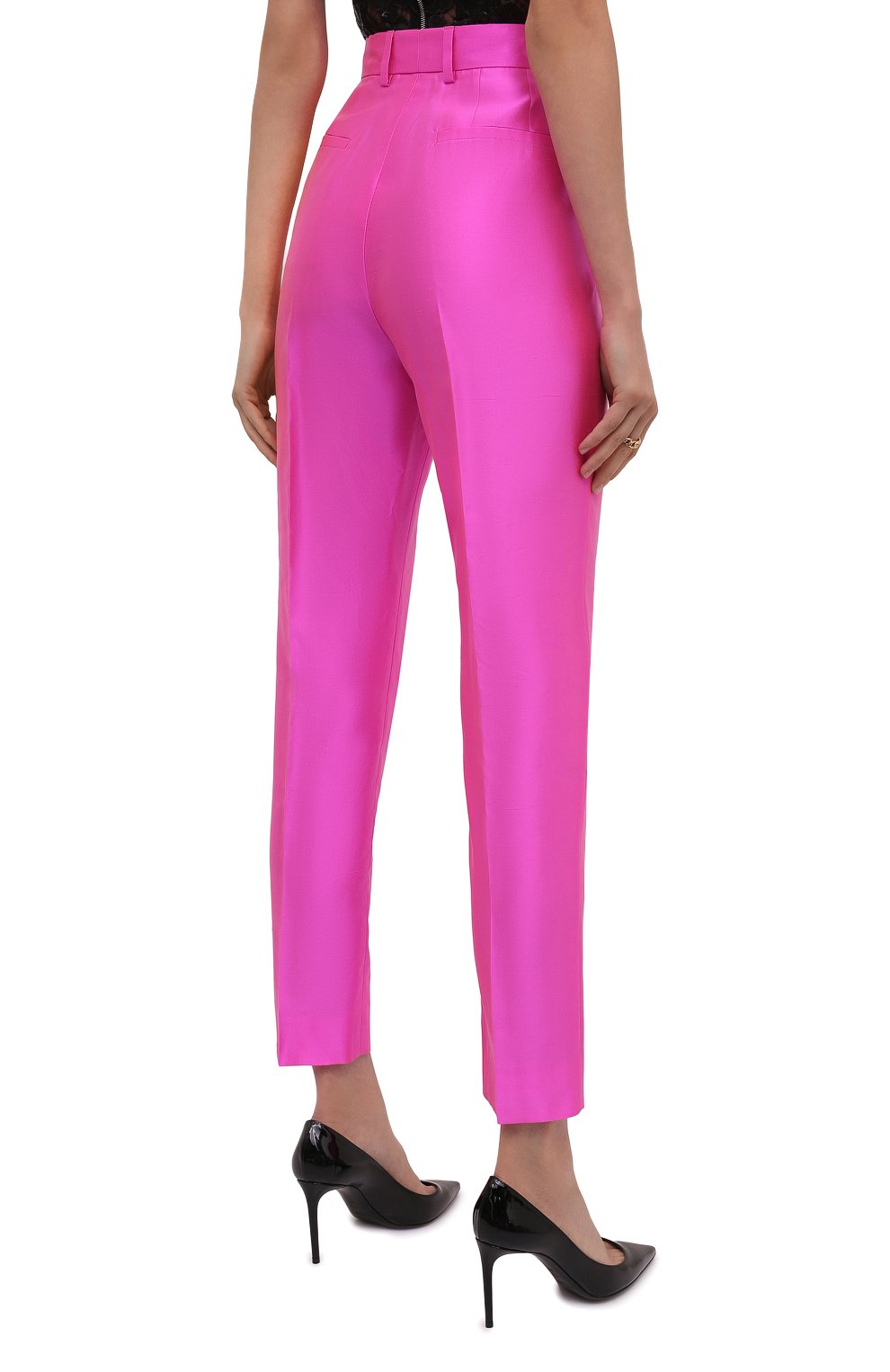 Шелковые брюки DOLCE & GABBANA, арт. FTAM2T/FU1DM, фото 4