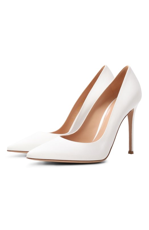 Текстильные туфли Gianvito 105 Gianvito Rossi G28470.15RIC.RASBIAN Белый G28470.15RIC.RASBIAN