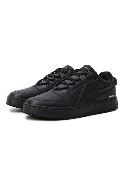Мужские кожаные кеды EMPORIO ARMANI, арт. EM003670/AF19554