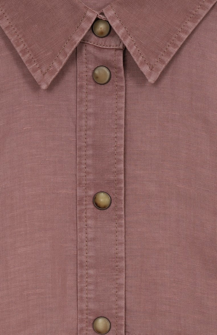 Блузка изо льна и хлопка BRUNELLO CUCINELLI, арт. BD698C604C, фото 1