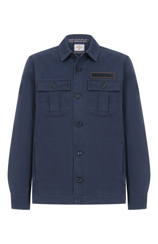 Хлопковая рубашка Aeronautica Militare AC0036UCT04233 Синий AC0036UCT04233
