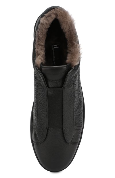 Кожаные кеды MORESCHI черного цвета по цене 45650 руб., арт. 42838/CQ, фото 5 Кожаные кеды MORESCHI, арт. 42838/CQ, фото 5