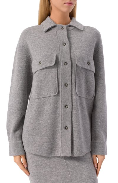 Рубашка из шерсти и кашемира ALLUDE, арт. 255/17615, фото 3