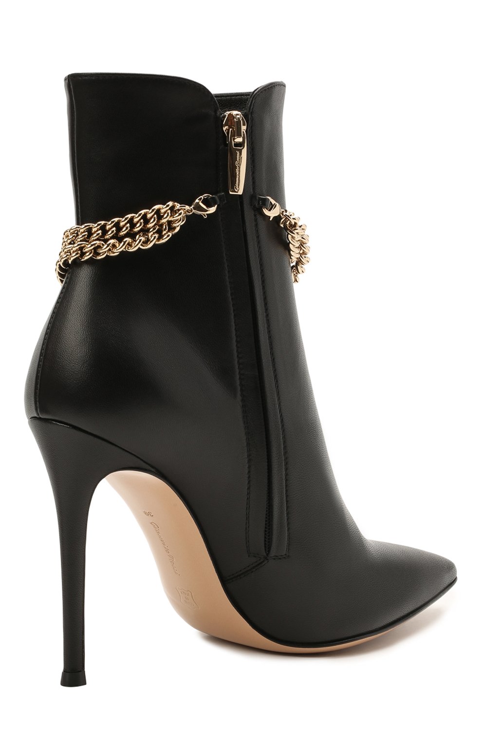 Кожаные ботильоны GIANVITO ROSSI, арт. G73212.15RIC.NAPNER0, фото 4