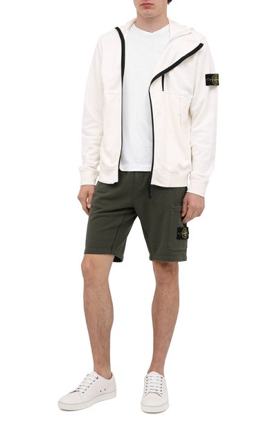 Хлопковые шорты STONE ISLAND, арт. 731564620, фото 2