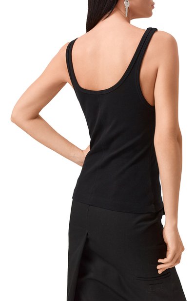 Хлопковая майка MM6, арт. S52NL0070/M20054, фото 4