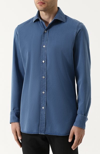 Рубашка из смеси хлопка и вискозы TOM FORD, арт. 3FT415/94DAGF, фото 3