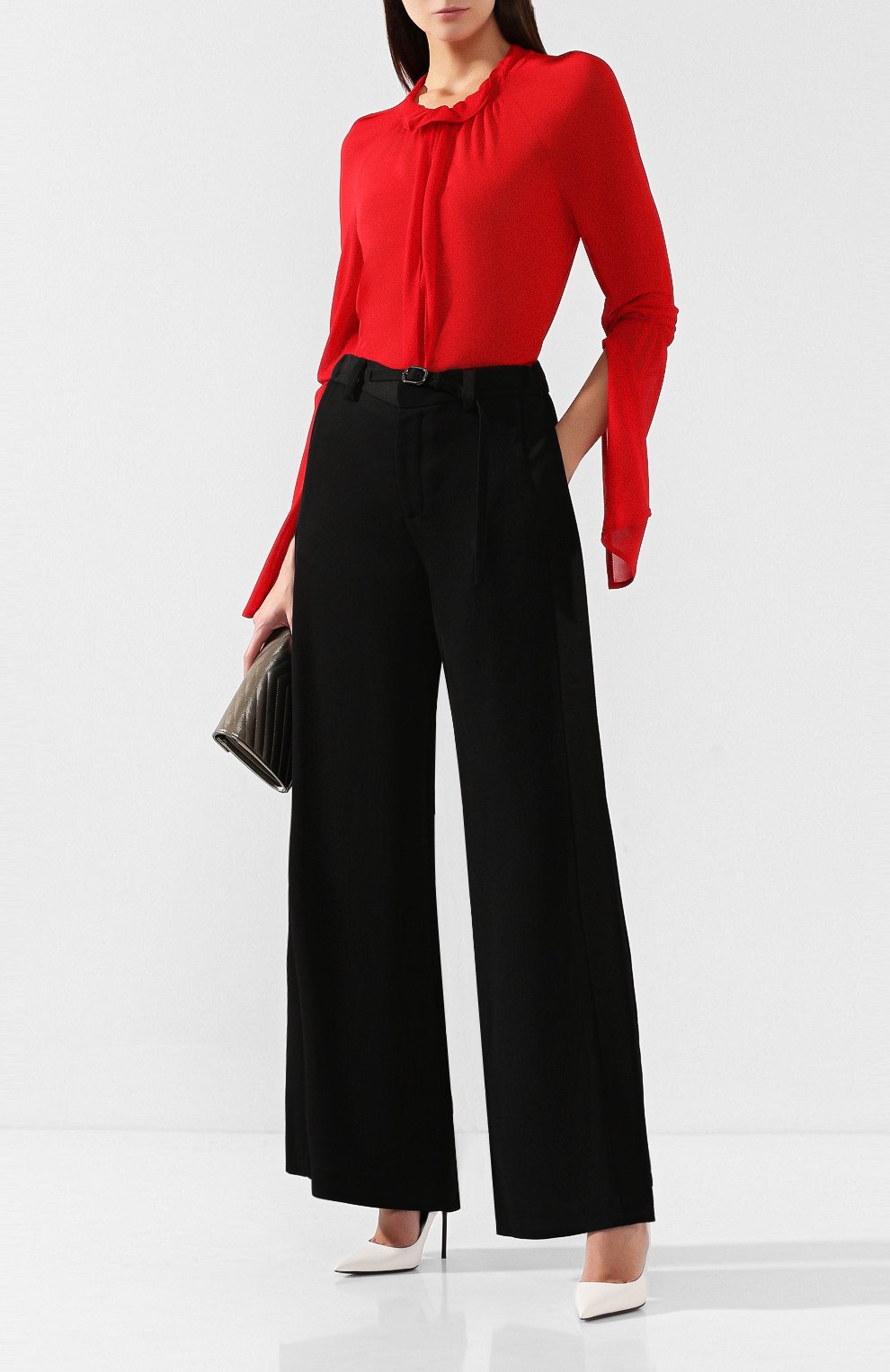 Брюки из вискозы ROLAND MOURET черного цвета по цене 123000 руб., арт. AW19/S0771/F0251, фото 2 Брюки из вискозы ROLAND MOURET, арт. AW19/S0771/F0251, фото 2