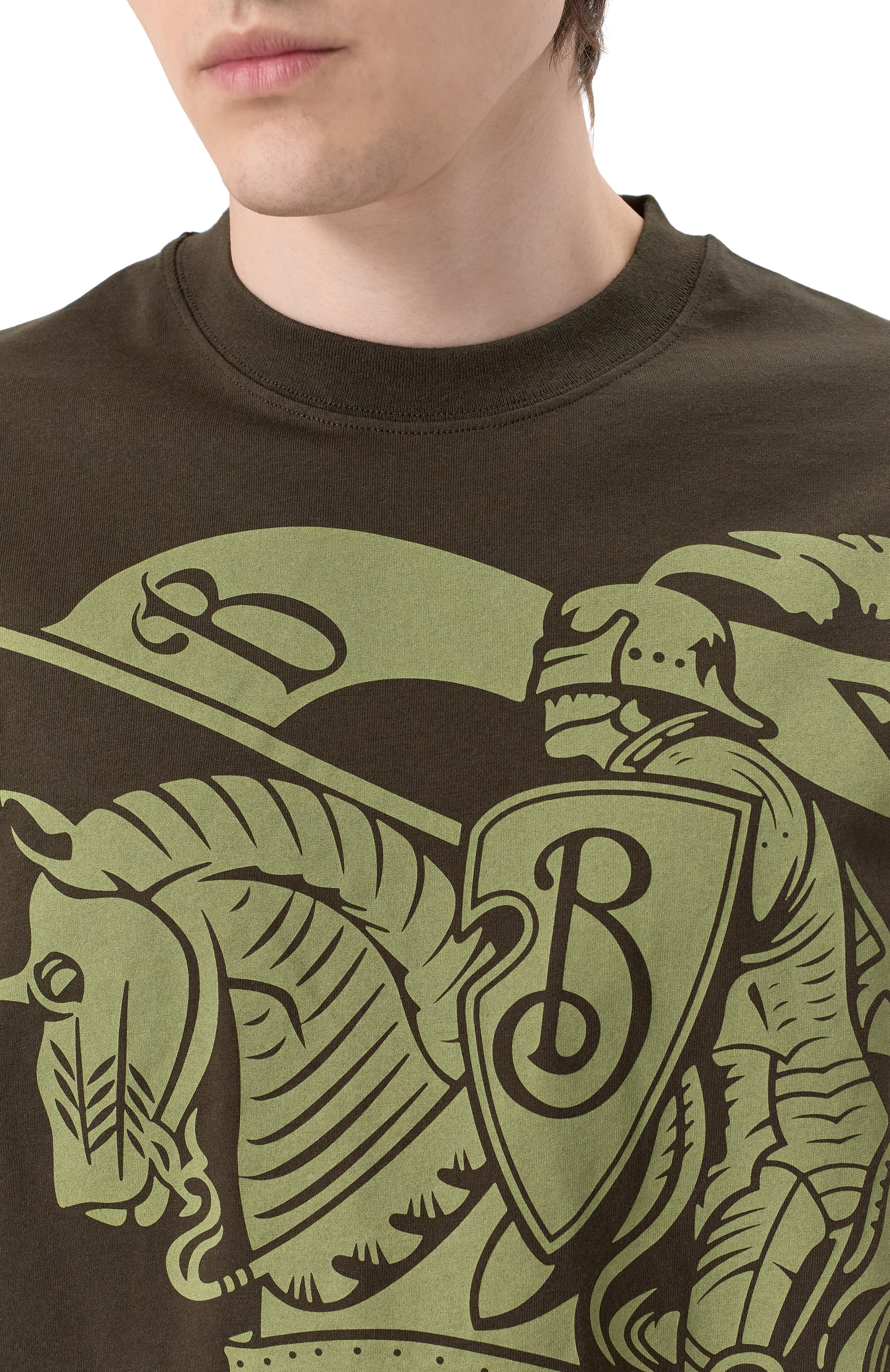 Хлопковая футболка BURBERRY, арт. 8104018, фото 5