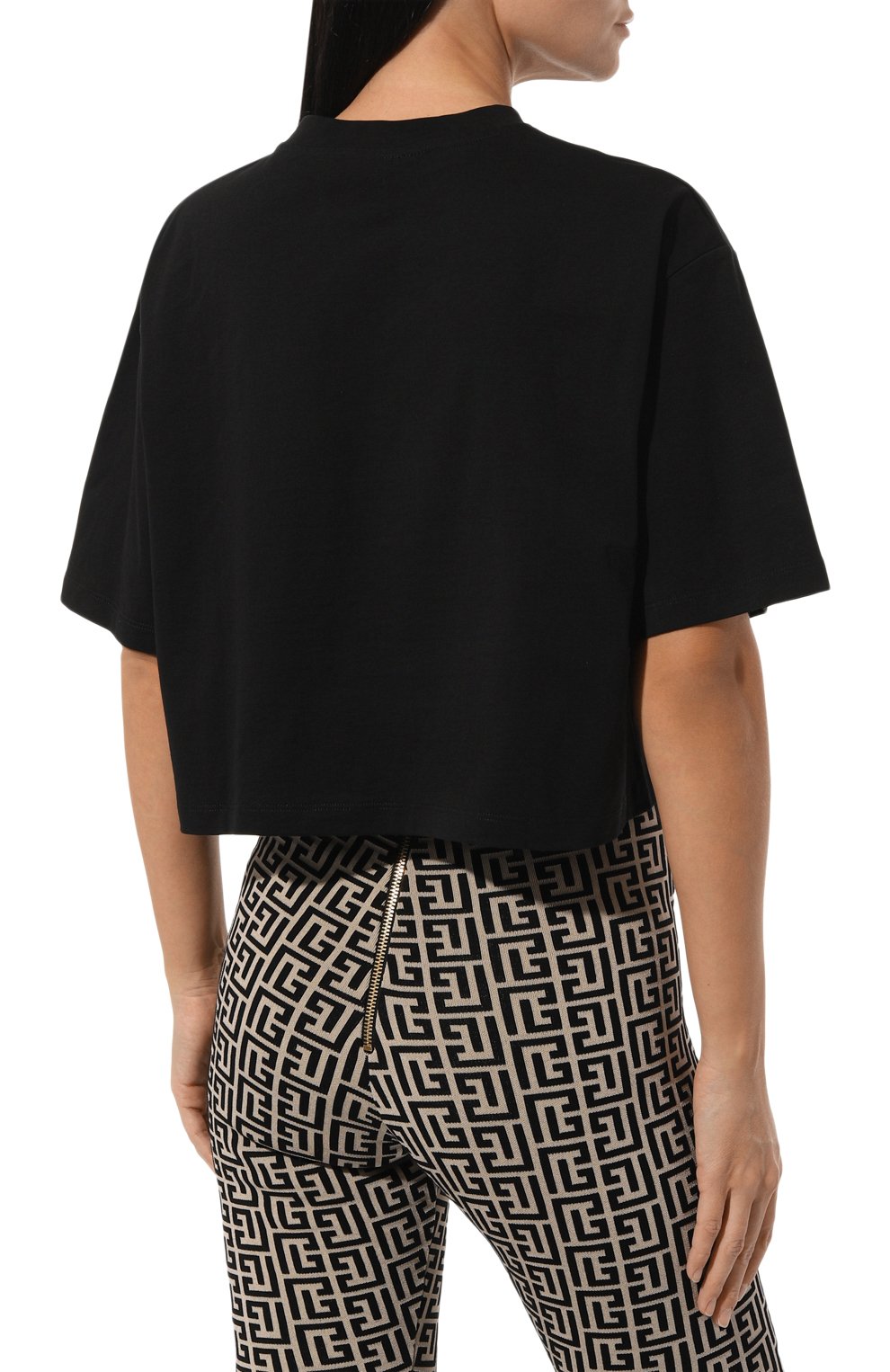 Хлопковая футболка BALMAIN, арт. AF1EE020BC07, фото 4