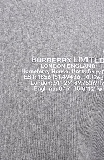 Хлопковый свитшот BURBERRY, арт. 8042752, фото 5