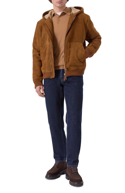 Дубленка из овчины Jacob Cohen 25I P/JUR_HR081 00G D1375 RW Коричневый  25I P/JUR_HR081 00G D1375 RW Фото 2