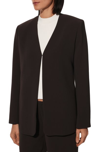 Жакет из вискозы AGREEG коричневого цвета по цене 65000 руб., арт. 13080934, фото 3 Жакет из вискозы AGREEG, арт. 13080934, фото 3