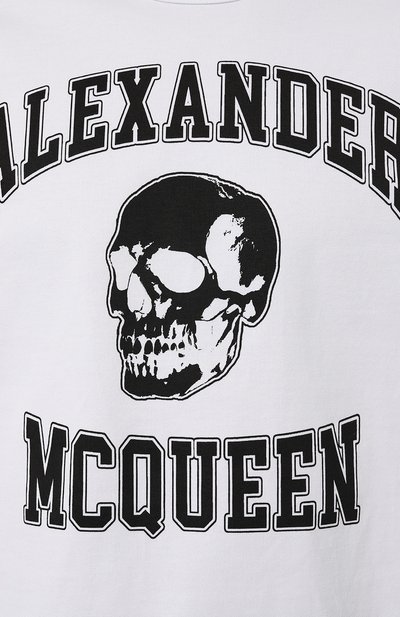 Хлопковая футболка ALEXANDER MCQUEEN, арт. 759442, фото 5