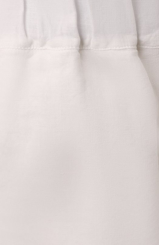 Льняные шорты 120% Lino 32ALIW29BR/000F753 Белый  32ALIW29BR/000F753 Фото 6