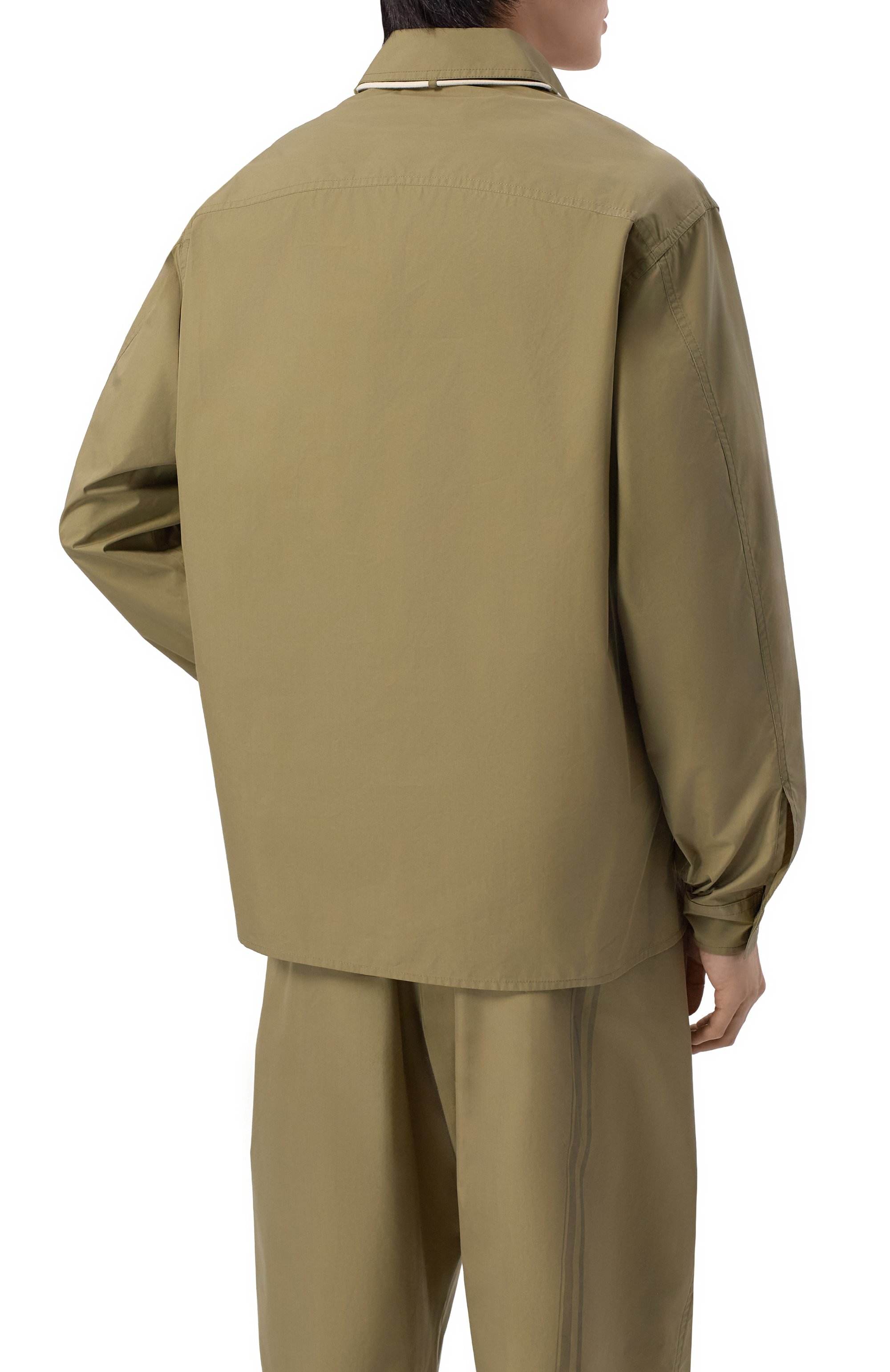 Хлопковая рубашка MORDECAI хаки цвета по цене 41300 руб., арт. 26E96MRU310, фото 4 Хлопковая рубашка MORDECAI, арт. 26E96MRU310, фото 4