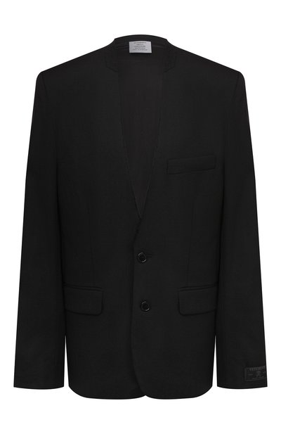 Женский шерстяной жакет VETEMENTS, арт. WAH21JA032 1200/BLACK