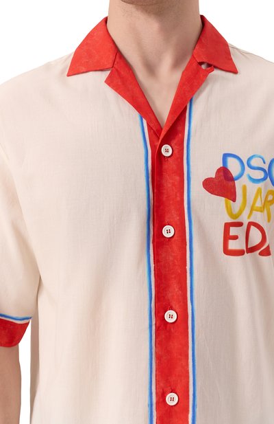 Хлопковая рубашка DSQUARED2, арт. S78DM0044/D35282, фото 5