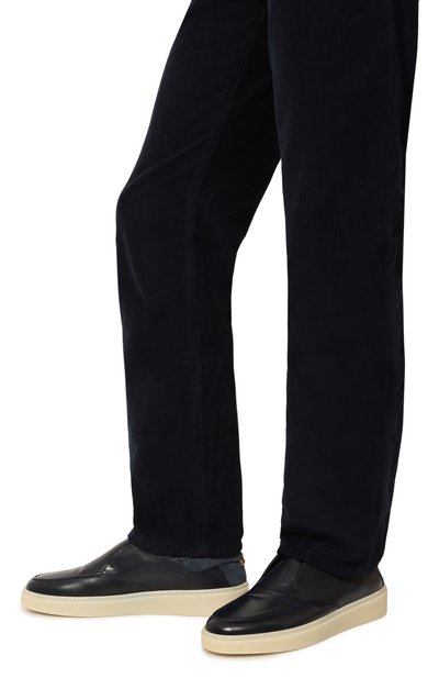 Кожаные кед�ы CAMERLENGO, арт. 16616/M0RBID0NE BLU, фото 3