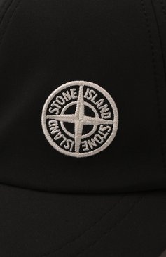 Мужская бейсболка STONE ISLAND черного цвета, арт. 761599227 | Фото 4 (Материал: Текстиль, Синтетический материал; Материал сплава: Проставлено; Нос: Не проставлено)