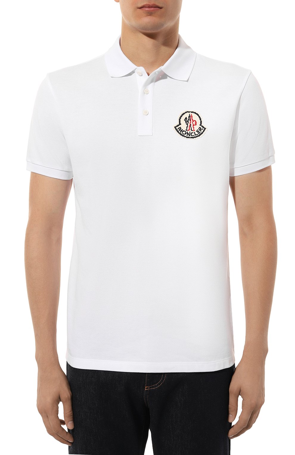 Хлопковое поло MONCLER, арт. 8A000-05-89A16, фото 3
