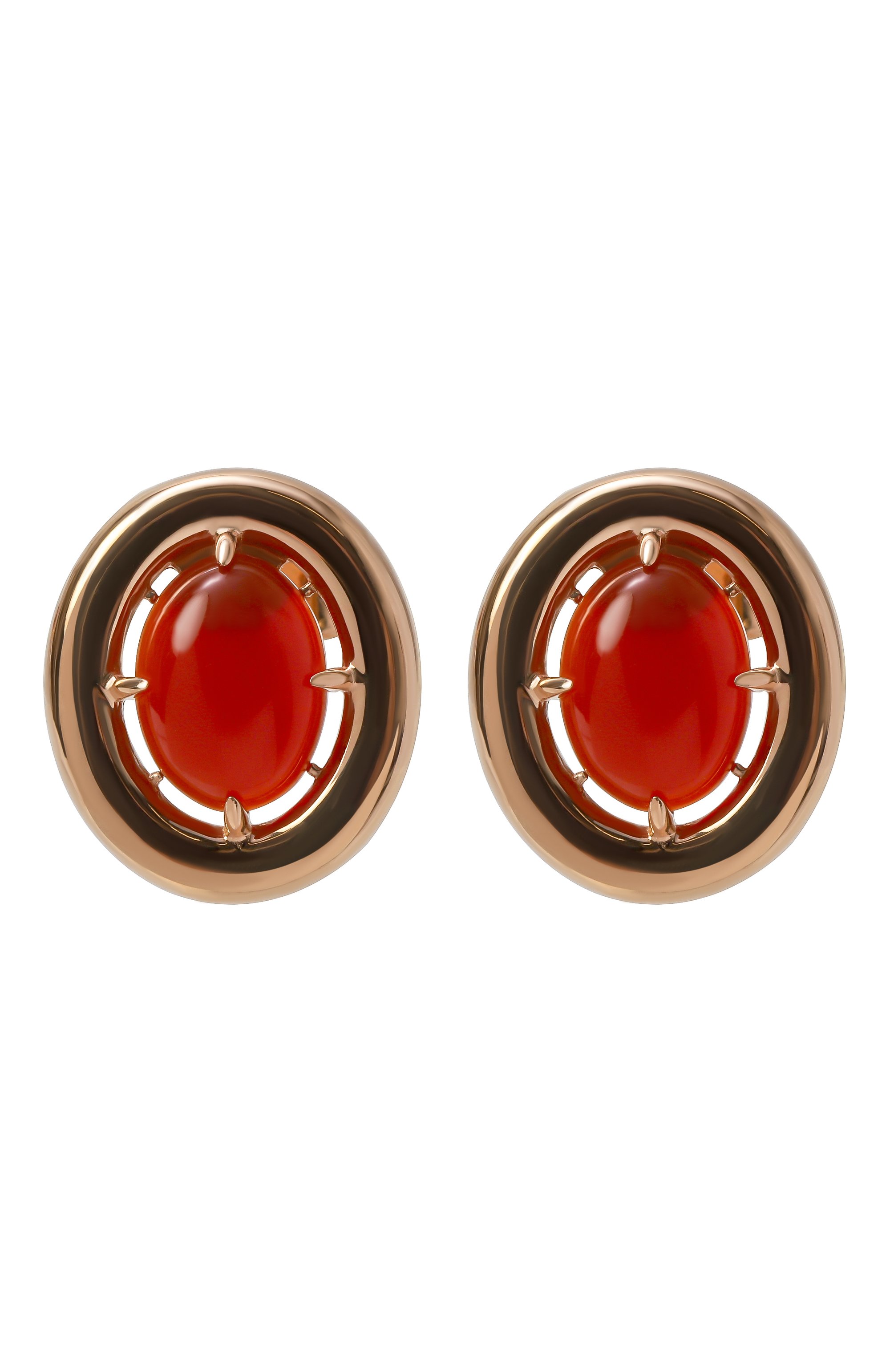 Серьги ai MOONKA красного цвета по цене 15500 руб., арт. AI-925RG-ST00-SRD, фото 1 Серьги ai MOONKA, арт. AI-925RG-ST00-SRD, фото 1