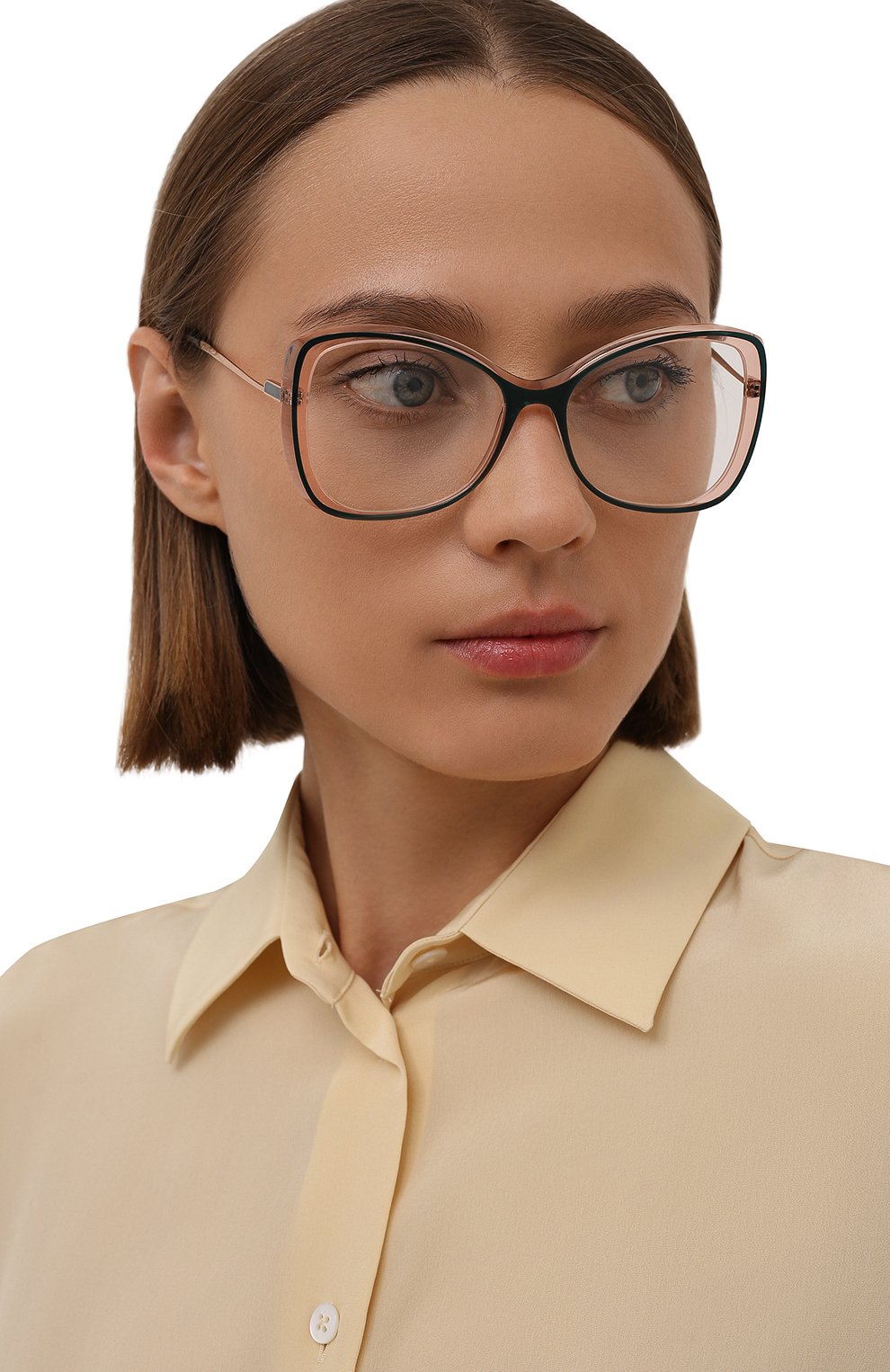 Оправа CAROLINE ABRAM зеленого цвета по цене 38000 руб., арт. ISEE 758, фото 2 Оправа CAROLINE ABRAM, арт. ISEE 758, фото 2