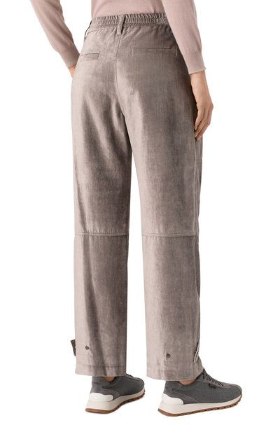 Бархатные брюки BRUNELLO CUCINELLI, арт. MD581P8808, фото 4