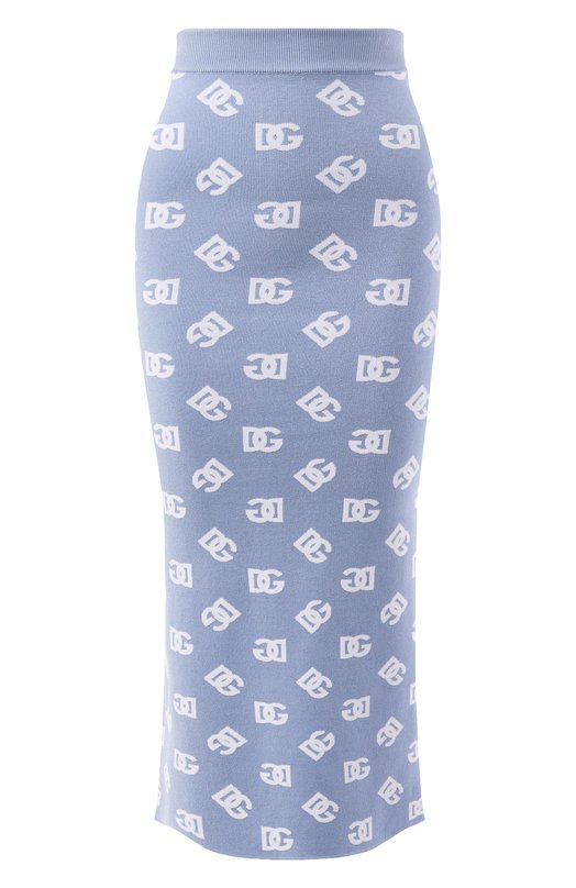 Юбка из вискозы Dolce & Gabbana FX002T/JFMGT Голубой FX002T/JFMGT