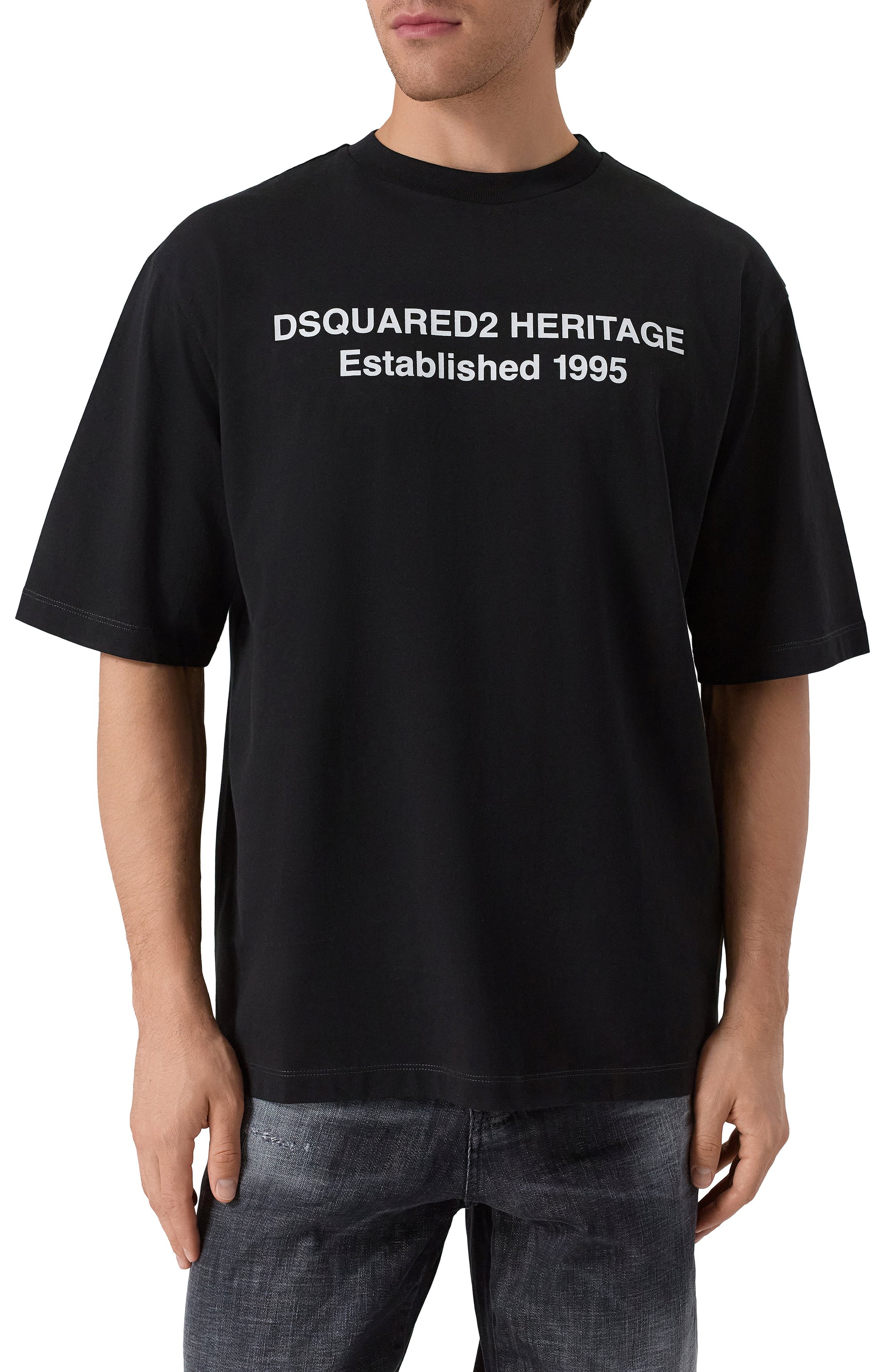 Хлопковая футболка DSQUARED2, арт. S74GD1456/D20020, фото 3