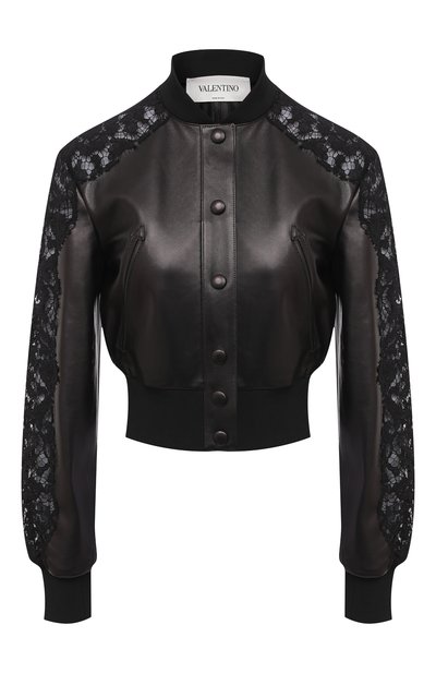 Кожаный бомбер VALENTINO, арт. UB3NA05R1Y9, фото 1