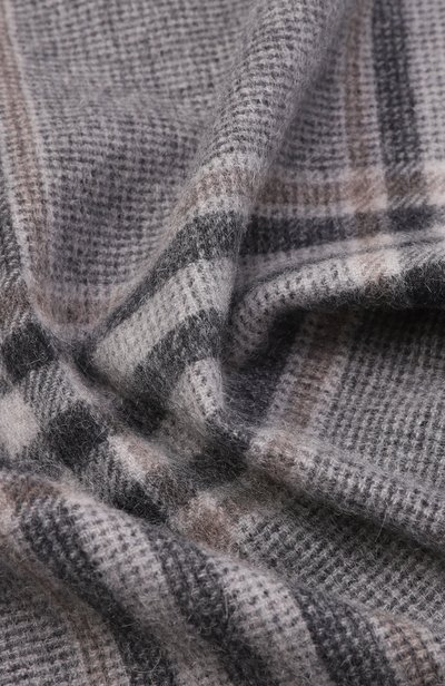 Кашемировый шарф CORNELIANI серого цвета по цене 66500 руб., арт. 28B344/2A29014, фото 3 Кашемировый шарф CORNELIANI, арт. 28B344/2A29014, фото 3