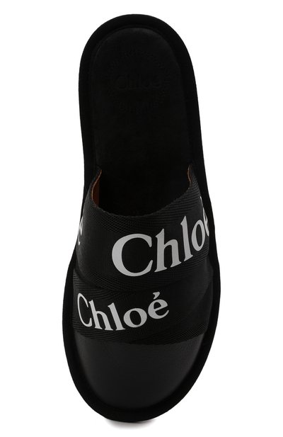 Домашние туфли woody CHLOÉ черного цвета по цене 48000 руб., арт. CHC21A489R4, фото 5 Домашние туфли woody CHLOÉ, арт. CHC21A489R4, фото 5