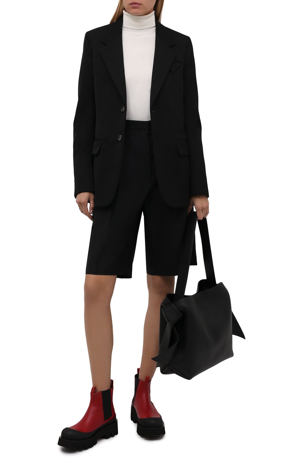 Кожаные ботинки celine PALOMA BARCELO красного цвета по цене 31900 руб., арт. CELINE NAPAS0FT, фото 2 Кожаные ботинки celine PALOMA BARCELO, арт. CELINE NAPAS0FT, фото 2