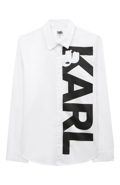 Хлопковая рубашка KARL LAGERFELD KIDS, арт. Z25257, фото 1