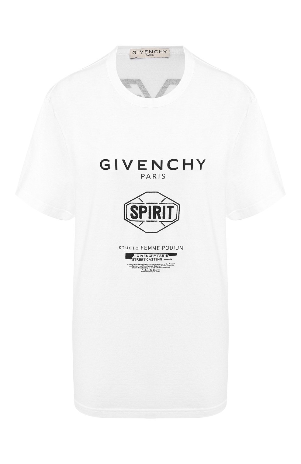 Хлопков ая футболка GIVENCHY, арт. BW70753Z33, фото 1