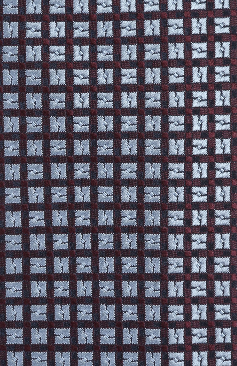 Шелковый галстук с узором ZEGNA синего цвета по цене 29500 руб., арт. Z9F121PC, фото 3 Шелковый галстук с узором ZEGNA, арт. Z9F121PC, фото 3