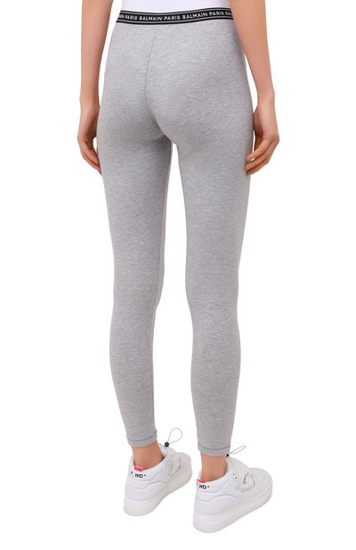 Хлопковые легинсы BALMAIN, арт. BPN095140, фото 4