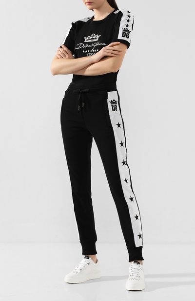 Хлопковые джоггеры DOLCE & GABBANA, арт. FTBM4Z/FU7DU, фото 2